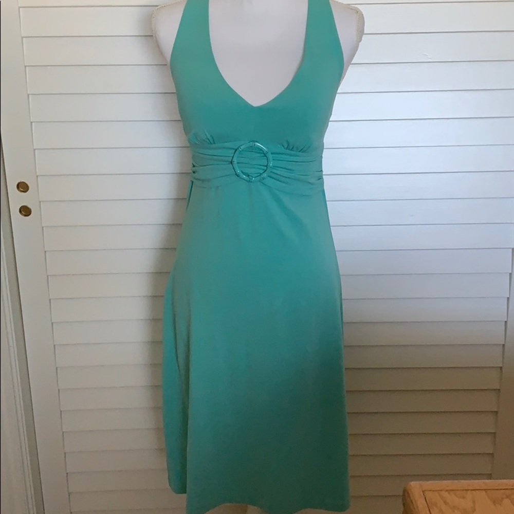 Tommy Bahama Aqua color XXS cross back dress